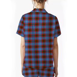 ScotsTee Shop Scottish Spalding Crest Women's Short Sleeve Short Set Tartan Pyjama Set
