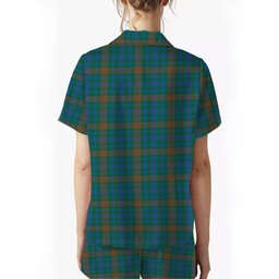 ScotsTee Shop Scottish Tennant Yules Ancient Crest Women's Short Sleeve Short Set Tartan Pyjama Set