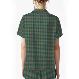 ScotsTee Shop Scottish Spence Fragment Ancient Clan Crest Women's Short Sleeve Short Set Tartan Pyjama Set
