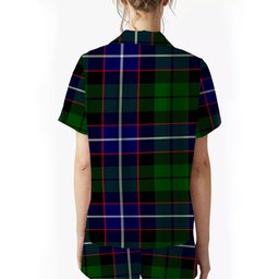 ScotsTee Shop Scottish Russell SC Crest Women's Short Sleeve Short Set Tartan Pyjama Set