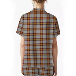 ScotsTee Shop Scottish Young, Christina Crest Women's Short Sleeve Short Set Tartan Pyjama Set