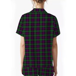 ScotsTee Shop Scottish Wilsons 158 Crest Women's Short Sleeve Short Set Tartan Pyjama Set