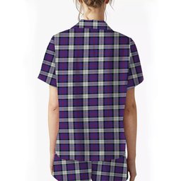 ScotsTee Shop Scottish Sinclair Dress (Dance) Modern Clan Crest Women's Short Sleeve Short Set Tartan Pyjama Set
