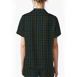 ScotsTee Shop Scottish Thompson Hunting Crest Women's Short Sleeve Short Set Tartan Pyjama Set