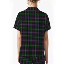 ScotsTee Shop Scottish Russell 1 Crest Women's Short Sleeve Short Set Tartan Pyjama Set