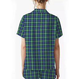 ScotsTee Shop Scottish Sutherland Ancient Crest Women's Short Sleeve Short Set Tartan Pyjama Set