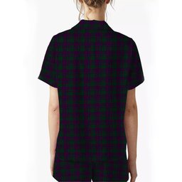 ScotsTee Shop Scottish Wilsons 211 Crest Women's Short Sleeve Short Set Tartan Pyjama Set