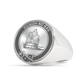 ScotsTee Shop Scottish McNeil of Barra Crest Scottish Clan Silver Gold Ring