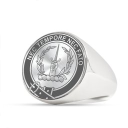 ScotsTee Shop Scottish McDonald of Glencoe Crest Scottish Clan Silver Gold Ring