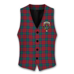 ScotsTee Shop Scottish Auchinleck Crest Tartan Waistcoat Sleeveless Suit Vest