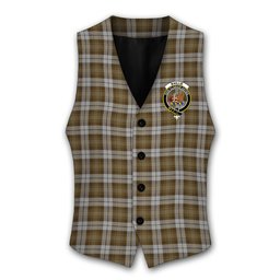 ScotsTee Shop Scottish Baillie Dress Crest Tartan Waistcoat Sleeveless Suit Vest