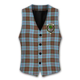 ScotsTee Shop Scottish Anderson Ancient Crest Tartan Waistcoat Sleeveless Suit Vest