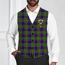 ScotsTee Shop Scottish Arnott Crest Tartan Waistcoat Sleeveless Suit Vest