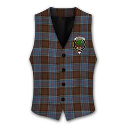 ScotsTee Shop Scottish Anderson MacGregor Hastie 3 Crest Tartan Waistcoat Sleeveless Suit Vest