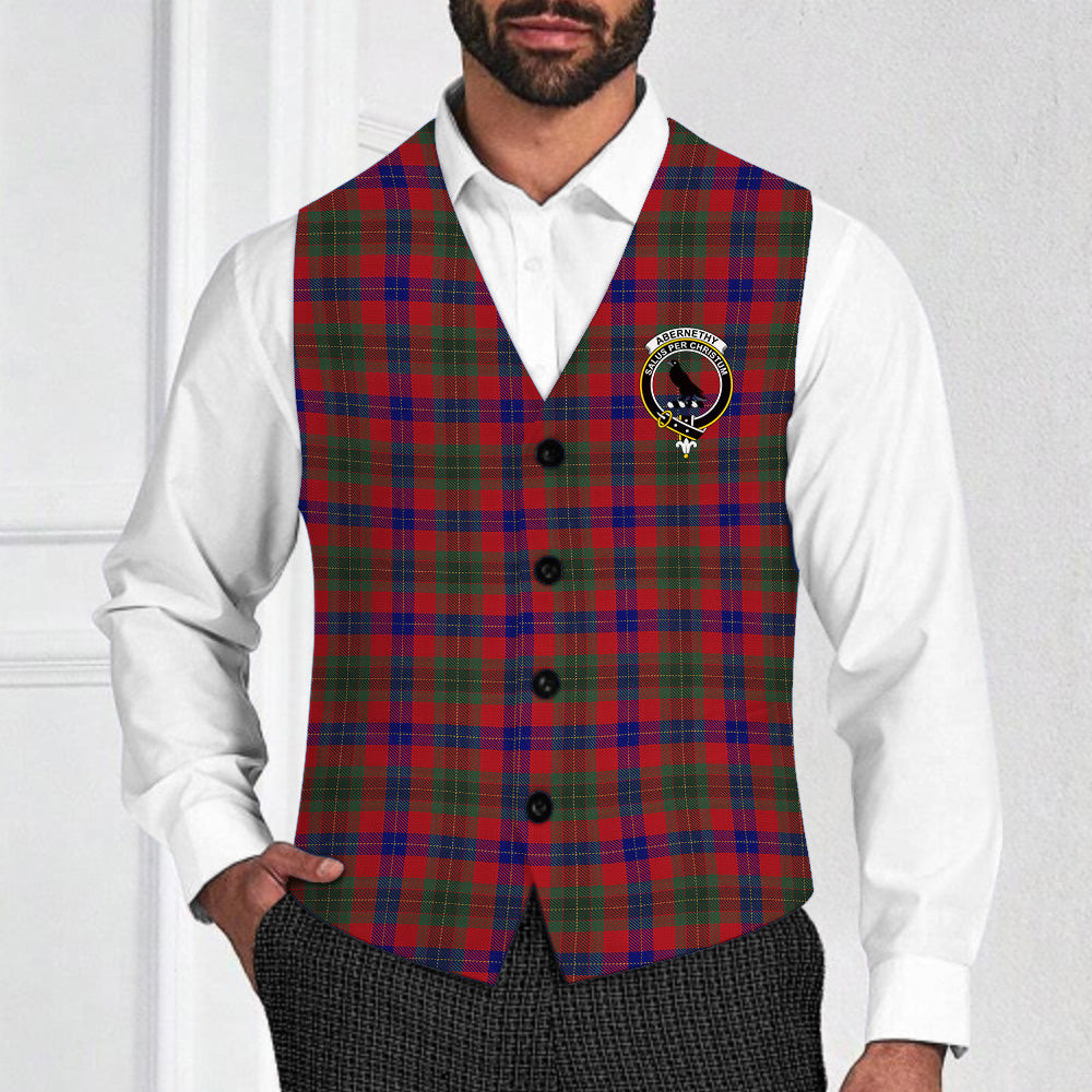 ScotsTee Shop Scottish Abernethy Colerain, USA Crest Tartan Waistcoat Sleeveless Suit Vest