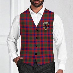 ScotsTee Shop Scottish Abernethy Colerain, USA Crest Tartan Waistcoat Sleeveless Suit Vest