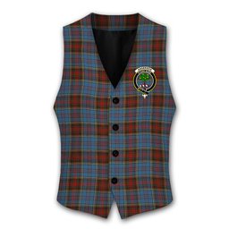 ScotsTee Shop Scottish Anderson MacGregor Hastie 1 Crest Tartan Waistcoat Sleeveless Suit Vest