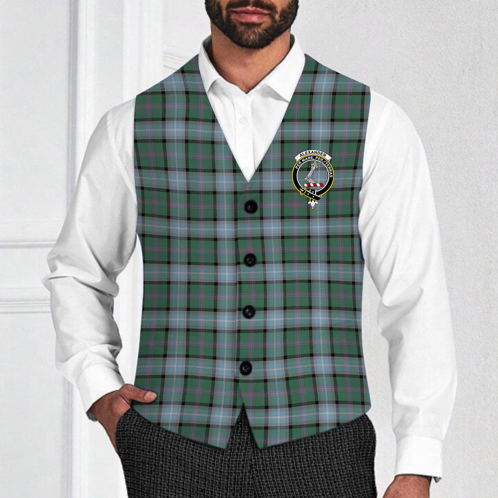 ScotsTee Shop Scottish Alexander of Menstry Hunting Crest Tartan Waistcoat Sleeveless Suit Vest