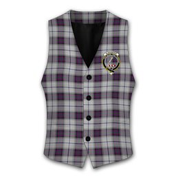 ScotsTee Shop Scottish Alexander of Menstry Dress Crest Tartan Waistcoat Sleeveless Suit Vest