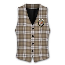 ScotsTee Shop Scottish Baillie Dress Ancient Clan Crest Tartan Waistcoat Sleeveless Suit Vest