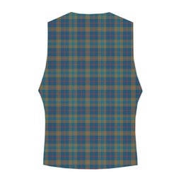ScotsTee Shop Scottish Balfour Blue Ancient Crest Tartan Waistcoat Sleeveless Suit Vest