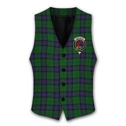 ScotsTee Shop Scottish Armstrong Crest Tartan Waistcoat Sleeveless Suit Vest