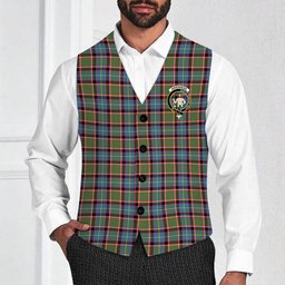 ScotsTee Shop Scottish Aikenhead Crest Tartan Waistcoat Sleeveless Suit Vest