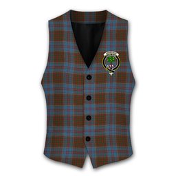 ScotsTee Shop Scottish Anderson MacGregor Hastie 4 Crest Tartan Waistcoat Sleeveless Suit Vest