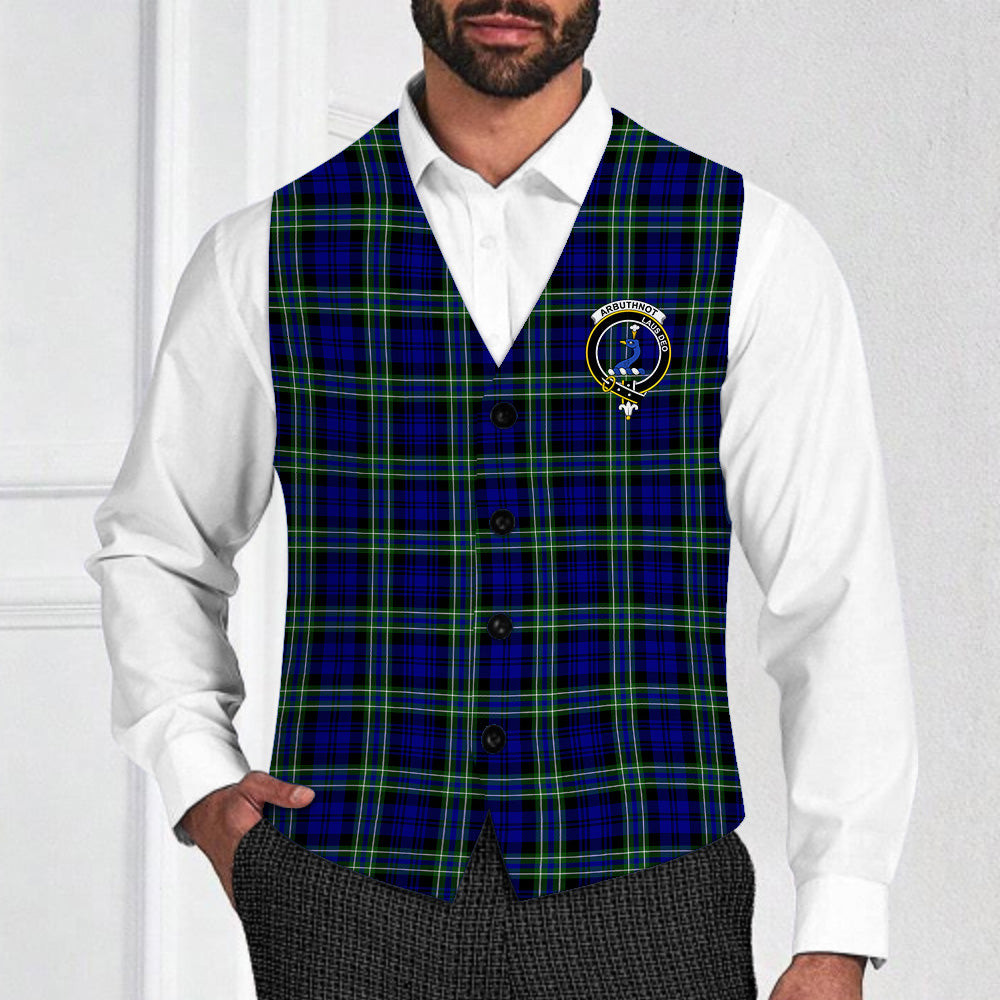 ScotsTee Shop Scottish Arbuthnot Modern Crest Tartan Waistcoat Sleeveless Suit Vest