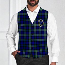 ScotsTee Shop Scottish Arbuthnot Modern Crest Tartan Waistcoat Sleeveless Suit Vest