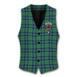 ScotsTee Shop Scottish Armstrong Ancient Crest Tartan Waistcoat Sleeveless Suit Vest