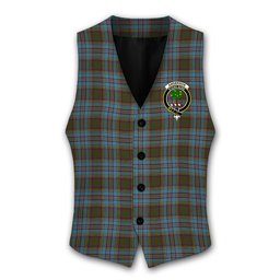 ScotsTee Shop Scottish Anderson Crest Tartan Waistcoat Sleeveless Suit Vest
