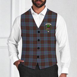 ScotsTee Shop Scottish Anderson Highland Society of London Crest Tartan Waistcoat Sleeveless Suit Vest