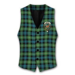 ScotsTee Shop Scottish Baillie of Polkemmet Ancient Crest Tartan Waistcoat Sleeveless Suit Vest