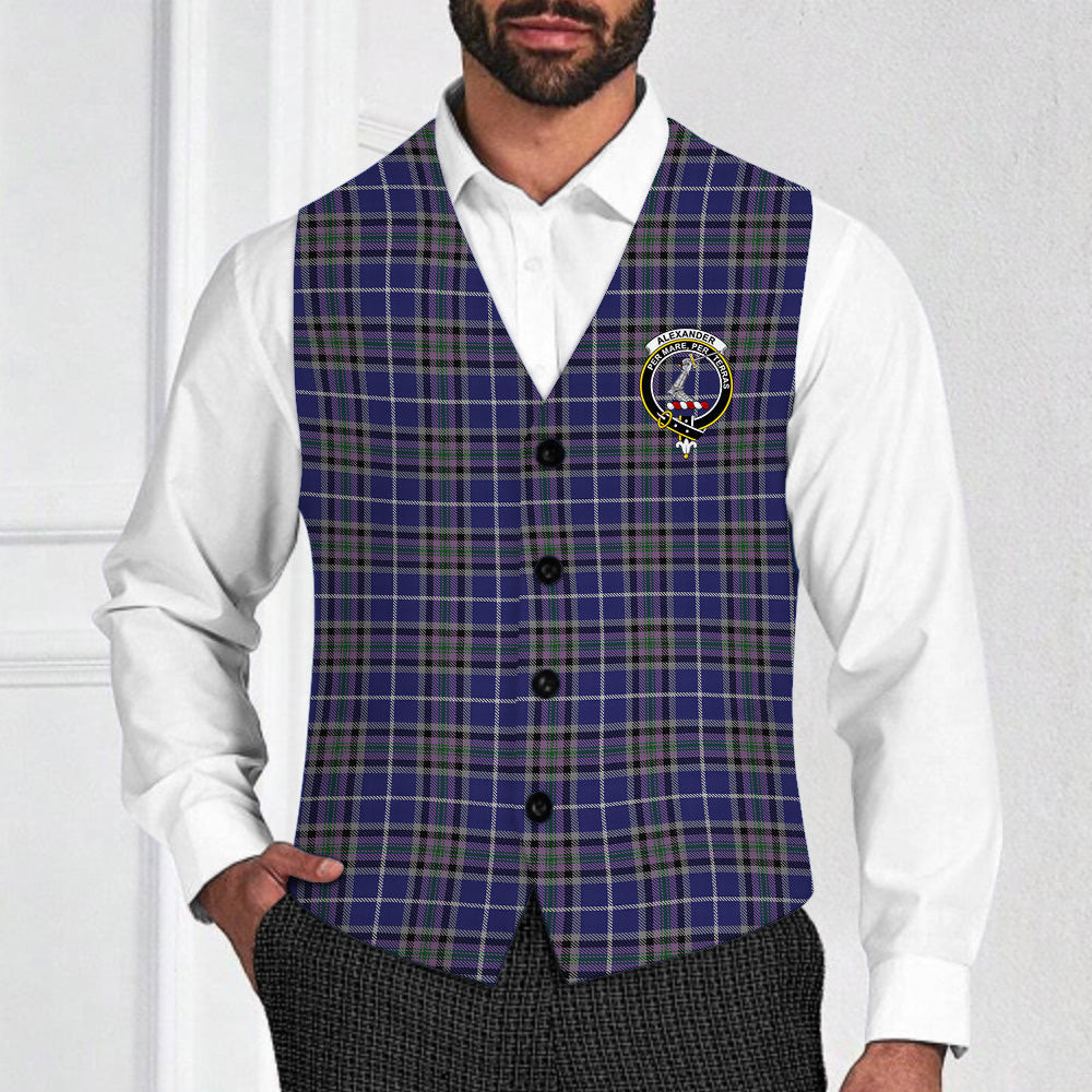 ScotsTee Shop Scottish Alexander of Menstry Crest Tartan Waistcoat Sleeveless Suit Vest