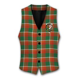 ScotsTee Shop Scottish Brisbane Ancient Crest Tartan Waistcoat Sleeveless Suit Vest