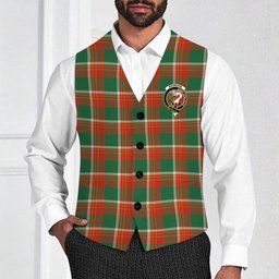 ScotsTee Shop Scottish Brisbane Ancient Crest Tartan Waistcoat Sleeveless Suit Vest