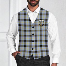ScotsTee Shop Scottish Bell of the Borders SC Crest Tartan Waistcoat Sleeveless Suit Vest