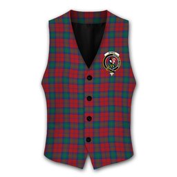 ScotsTee Shop Scottish Byres Crest Tartan Waistcoat Sleeveless Suit Vest