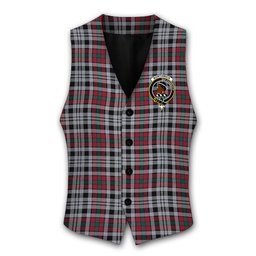 ScotsTee Shop Scottish Borthwick Dress Modern Crest Tartan Waistcoat Sleeveless Suit Vest