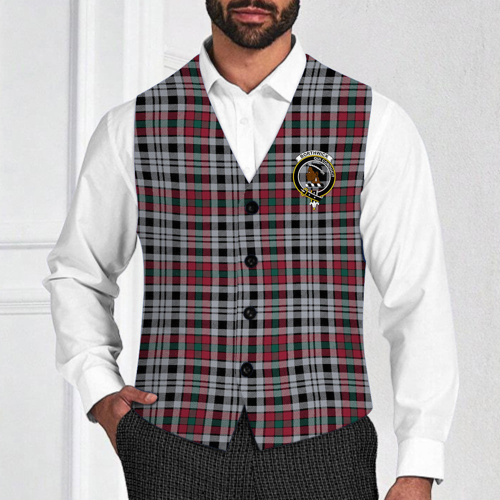 ScotsTee Shop Scottish Borthwick Dress Modern Crest Tartan Waistcoat Sleeveless Suit Vest