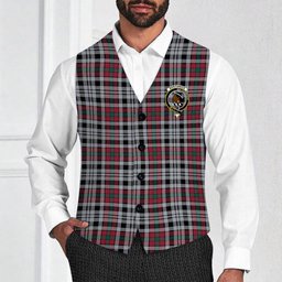 ScotsTee Shop Scottish Borthwick Dress Modern Crest Tartan Waistcoat Sleeveless Suit Vest