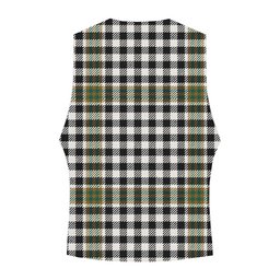 ScotsTee Shop Scottish Burns Check Modern Crest Tartan Waistcoat Sleeveless Suit Vest