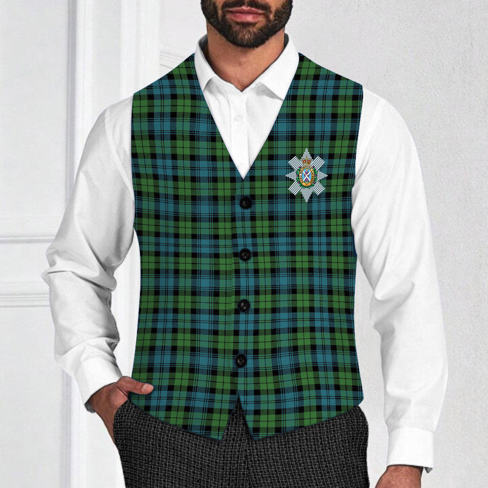 ScotsTee Shop Scottish Black Watch Ancient Clan Crest Tartan Waistcoat Sleeveless Suit Vest