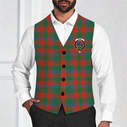 ScotsTee Shop Scottish Bruce Old Ancient Crest Tartan Waistcoat Sleeveless Suit Vest
