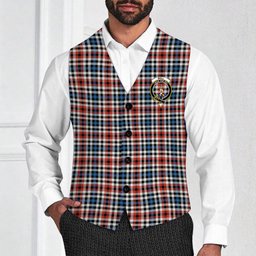 ScotsTee Shop Scottish Bell Border (Bell Southern Bell) Ancient Crest Tartan Waistcoat Sleeveless Suit Vest