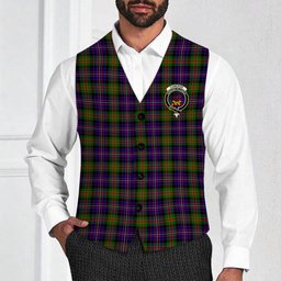 ScotsTee Shop Scottish Cameron of Erracht Modern Crest Tartan Waistcoat Sleeveless Suit Vest