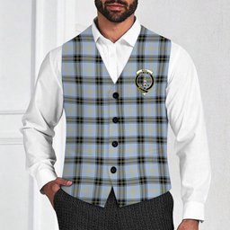 ScotsTee Shop Scottish Bell of the Borders Ancient Crest Tartan Waistcoat Sleeveless Suit Vest