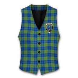 ScotsTee Shop Scottish Barclay Hunting Ancient Crest Tartan Waistcoat Sleeveless Suit Vest