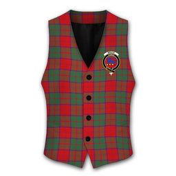 ScotsTee Shop Scottish Bruce New Modern Crest Tartan Waistcoat Sleeveless Suit Vest